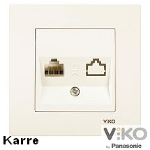 Компютър RJ45 Cat 5e / Крем