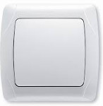 Единичен ключ Viko серия Кармен цвят бял 