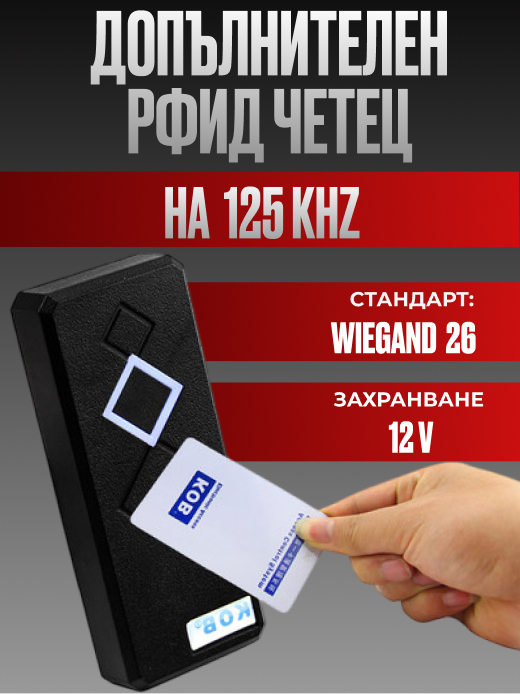 Снимка 1 на: Четец на карти и чипове, четец за контрол на достъпа RFID 125 kHZ.