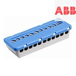 Нулева шина с 11 отвора 5x16mm²+6x6mm² N-клема АВВ