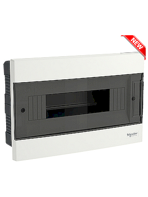 Табло апартаментно 12 мод. за вграждане, прозрачна врата, Easy9 EU