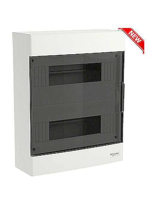 Табло Easy9 EU, 2х12 мод. външен монтаж, прозрачна врата